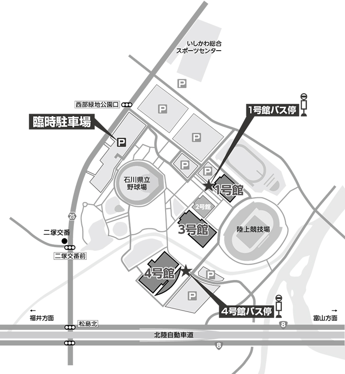 バスのりば案内図 健民海浜公園行